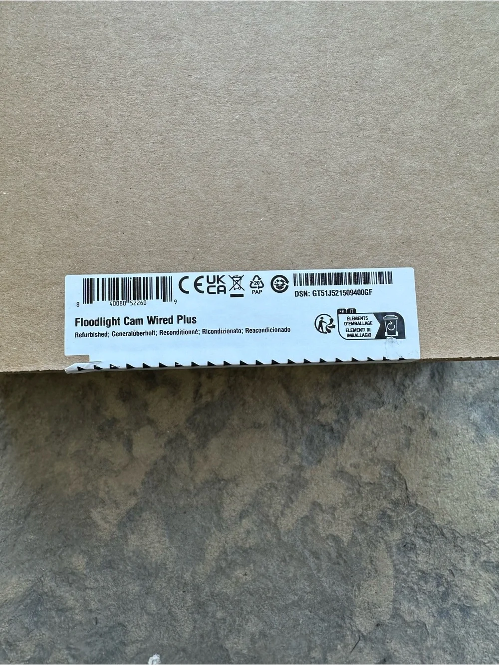 Ring Floodlight Cam Wired Plus, White (sealed item, factory refurbished)